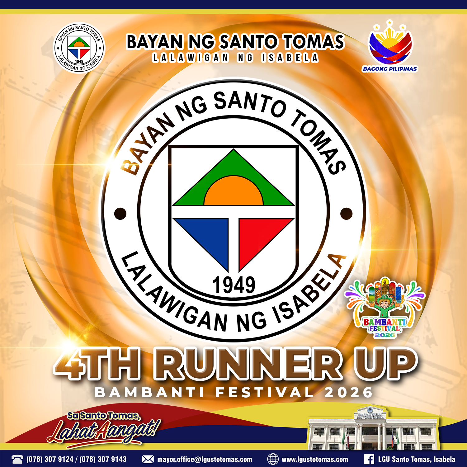 SANTO TOMAS, ISABELA — 4TH RUNNER-UP OVERALL | BAMBANTI FESTIVAL 2026 (CATEGORY B)